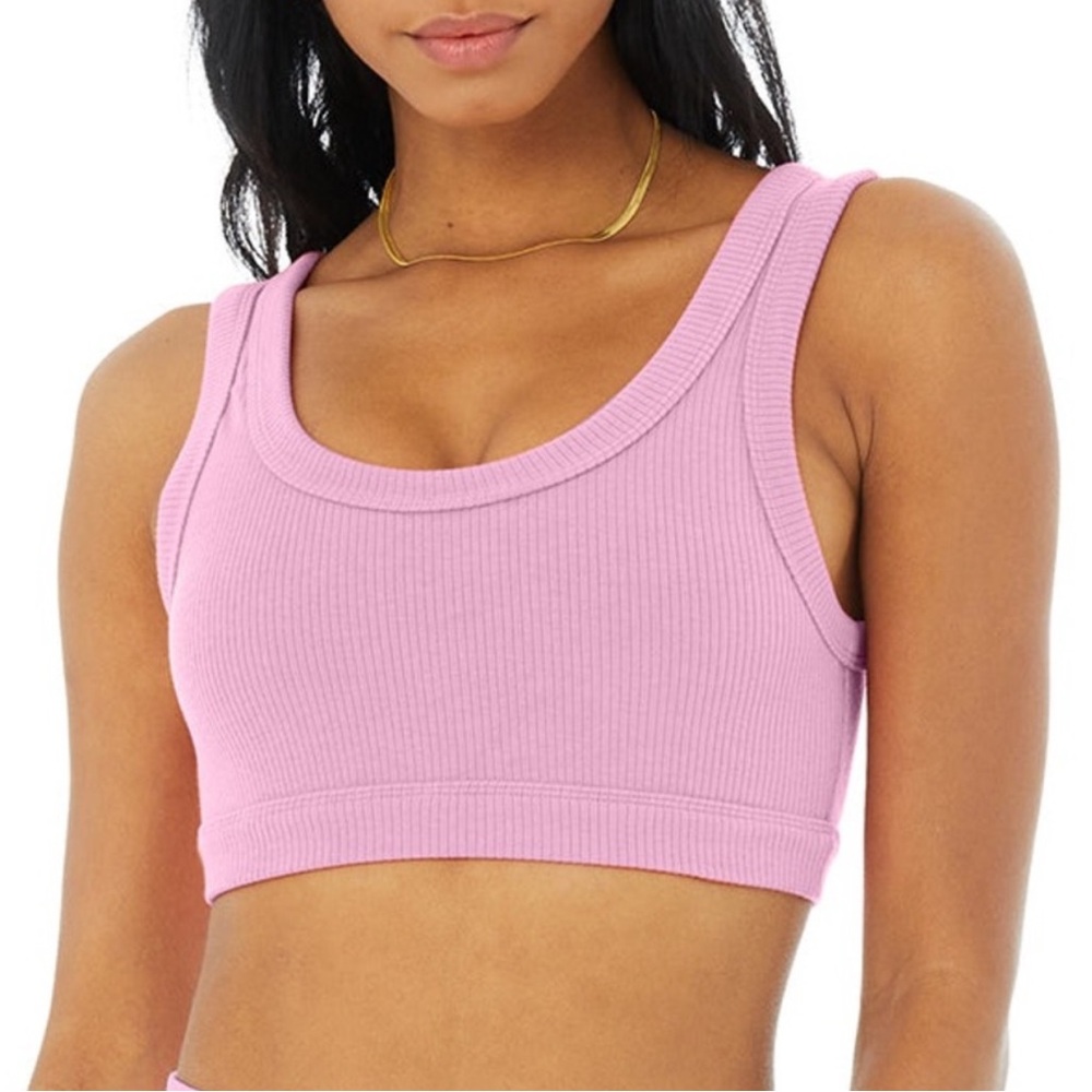 ALO Yoga Wellness Ribbed Bra Top